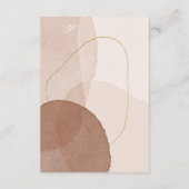 Carte D'accompagnement Terracotta Boho Beach Aquarelle Merci beige (Dos)