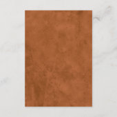 Carte D'accompagnement Terracotta Floral Wedding Details QR code (Dos)