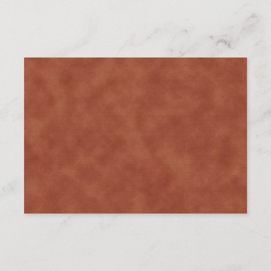 Carte D'accompagnement Terracotta Gold Parties scintillant Détails du Mar (Dos)