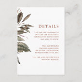 Carte D'accompagnement Terracotta Informations clients (Devant)