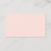 Carte D'accompagnement Texte du script de caleçon floral rose pâle (Dos)