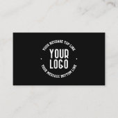 Carte D'accompagnement Texte personnalisable et logo ou image téléchargé (Devant)