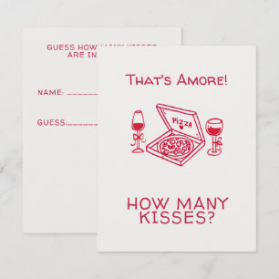 Carte D'accompagnement That's Amore Fantaisiste Mariage Fait Main Shower