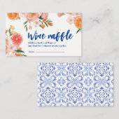 Carte D'accompagnement Thats Amore Fête des mariées florale Roulée de vin (Devant / Derrière)