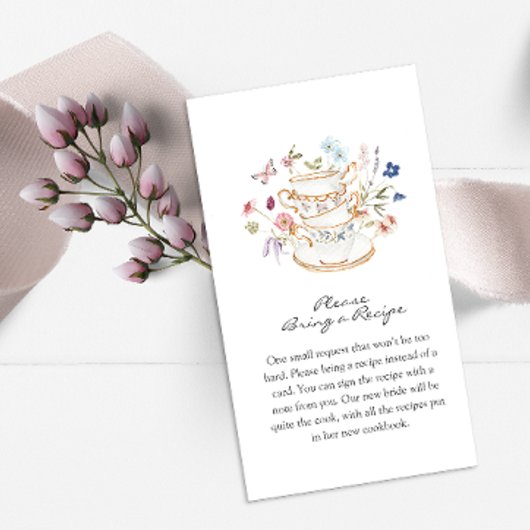 Carte D'accompagnement Thé floral