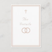 Carte D'accompagnement The Refined Catholic Wedding (Devant)
