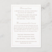 Carte D'accompagnement The Refined Catholic Wedding (Dos)