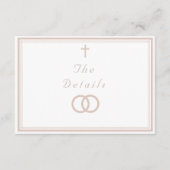 Carte D'accompagnement The Refined Catholic Wedding (Devant)