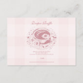 Carte D'accompagnement Thé Rose Avec La Mère Pour Être Diapper Raffle (Devant)