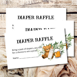 Carte D'accompagnement Thème de la chair Raffle Baby