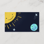 Carte D'accompagnement Thème Espace Baby shower Déchets Raffle Billet (Dos)