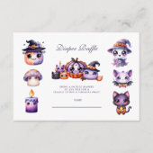 Carte D'accompagnement Thème Halloween Little Boo Tirage au sort de couch (Devant)