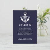 Carte D'accompagnement Thème nautique | MARIAGE (Debout devant)