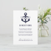 Carte D'accompagnement Thème nautique | MARIAGE (Debout devant)
