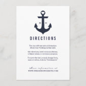 Carte D'accompagnement Thème nautique | MARIAGE (Devant)