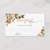 Carte D'accompagnement Thème principal de l'agrumes (Devant)