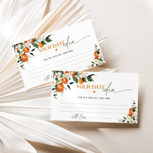 Carte D'accompagnement Thème principal de l'agrumes