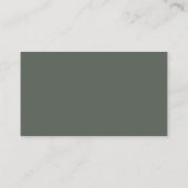 Carte D'accompagnement Thyme Green Mariage QR Code RSVP (Dos)
