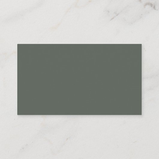 Carte D'accompagnement Thyme Green Mariage QR Code RSVP (Dos)