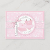 Carte D'accompagnement Ticket à feuilleter et à carter Tutu (Dos)