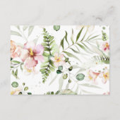 Carte D'accompagnement Ticket à roulettes, Baby shower (Dos)