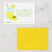 Carte D'accompagnement Ticket au Baby shower de limonade (Devant / Derrière)