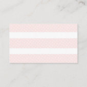 Carte D'accompagnement Ticket Baby shower Citrouille rose (Dos)