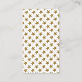 Carte D'accompagnement Ticket Baby shower Lune d'or & Étoiles (Dos)