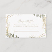 Carte D'accompagnement Ticket Comptoir à rabat à couche d'or géométrique (Devant)