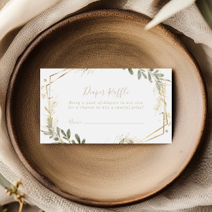 Carte D'accompagnement Ticket Comptoir à rabat à couche d'or géométrique