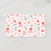 Carte D'accompagnement Ticket Dauphin Rose (Dos)