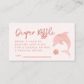 Carte D'accompagnement Ticket Dauphin Rose (Devant)