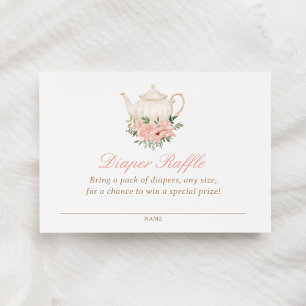 Carte D'accompagnement Ticket de Baby shower de salade de thé
