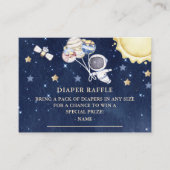 Carte D'accompagnement Ticket de Baby shower Déchets de l'espace extra-at (Devant)