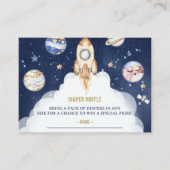 Carte D'accompagnement Ticket de Baby shower Déchets de l'espace extra-at (Devant)