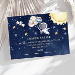 Carte D'accompagnement Ticket de Baby shower Déchets de l'espace extra-at<br><div class="desc">Espace Extérieur Garçons Bébé Douche Refroidisseur Carte de boîtier de ticket</div>