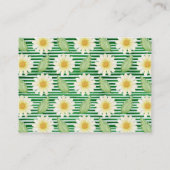 Carte D'accompagnement Ticket de Baby shower frais de la marguerite (Dos)