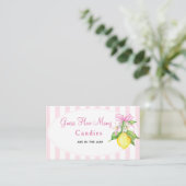 Carte D'accompagnement Ticket de jeu de devinette de bonbons aux citrons (Debout devant)
