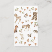 Carte D'accompagnement Ticket de rabat à couches Woodland Wonder (Dos)