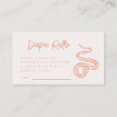 Carte D'accompagnement Ticket de rabat de la couche de serpent rose (Devant)