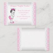 Carte D'accompagnement Ticket de rabat de la princesse rose (Devant / Derrière)