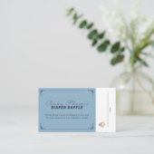 Carte D'accompagnement Ticket de Raffle Penguin Winter Wonderland - Bleu (Debout devant)