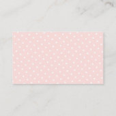 Carte D'accompagnement Ticket de rousseur Tutu Baby shower - Or rose (Dos)