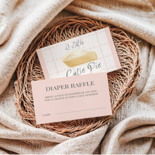 Carte D'accompagnement Ticket de tombola couche pour bébé adoré – Baby sh