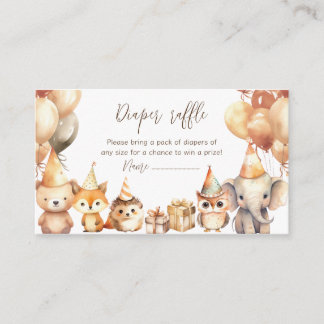 Carte D'accompagnement Ticket de tombola de couche pour animaux de Baby S