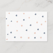 Carte D'accompagnement Ticket de tombola de couche pour Baby Shower Espac (Dos)