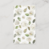 Carte D'accompagnement Ticket de tombola de couche pour Baby Shower flora (Dos)