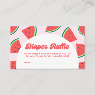 Carte D'accompagnement Ticket de tombola de couche pour Baby Shower Pastè