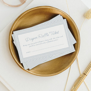 Carte D'accompagnement Ticket de tombola de couche pour baby shower seers