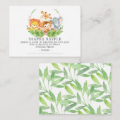 Carte D'accompagnement Ticket de tombola de couche pour Baby Shower Sweet (Devant / Derrière)